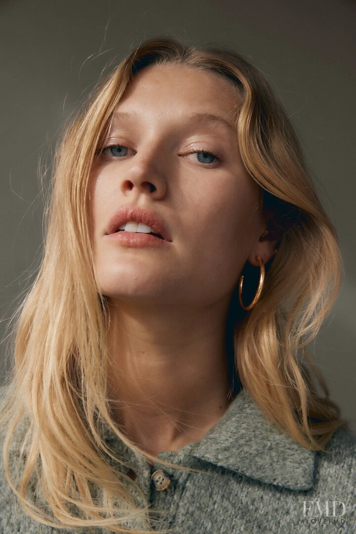 Toni Garrn featured in  the Zara catalogue for Autumn/Winter 2020