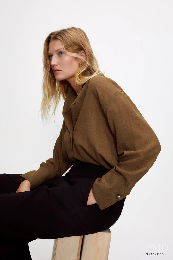 Toni Garrn featured in  the Zara catalogue for Autumn/Winter 2020