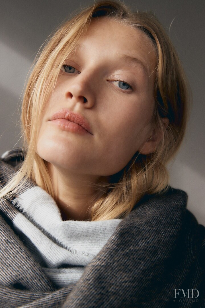 Toni Garrn featured in  the Zara catalogue for Autumn/Winter 2020