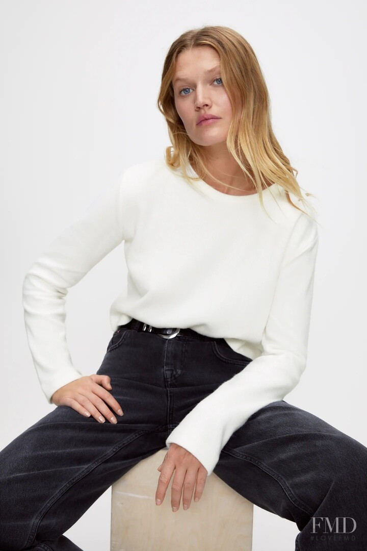 Toni Garrn featured in  the Zara catalogue for Autumn/Winter 2020