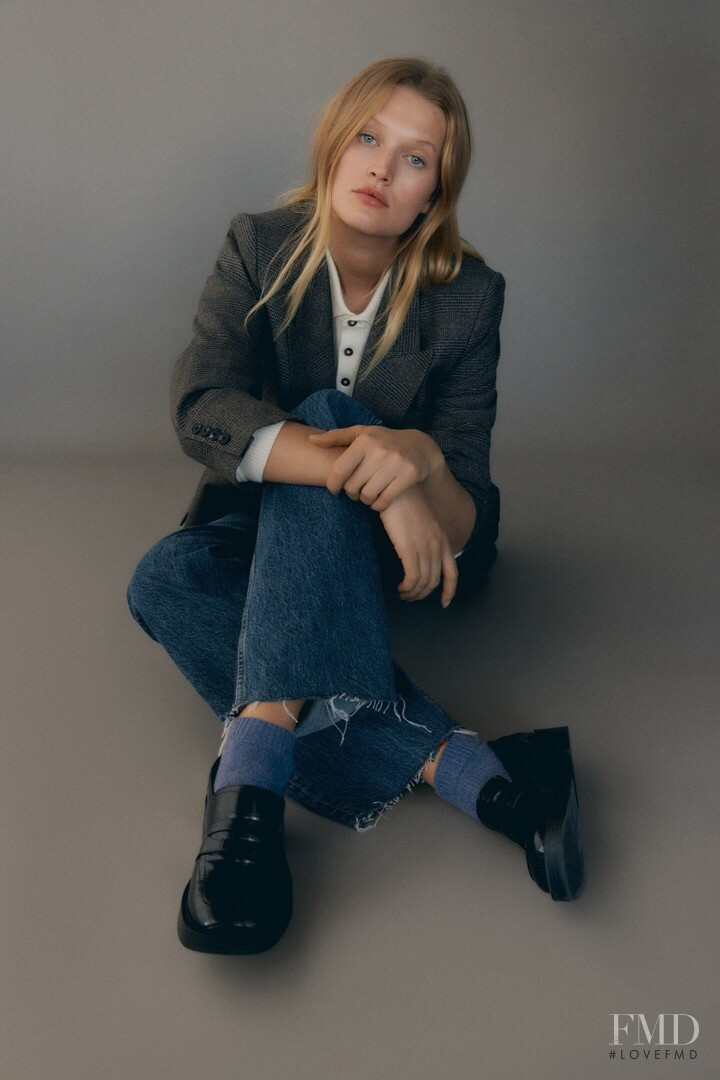 Toni Garrn featured in  the Zara catalogue for Autumn/Winter 2020