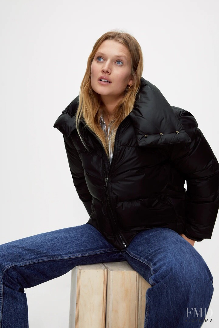 Toni Garrn featured in  the Zara catalogue for Autumn/Winter 2020