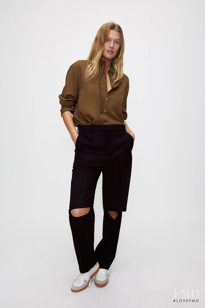 Toni Garrn featured in  the Zara catalogue for Autumn/Winter 2020