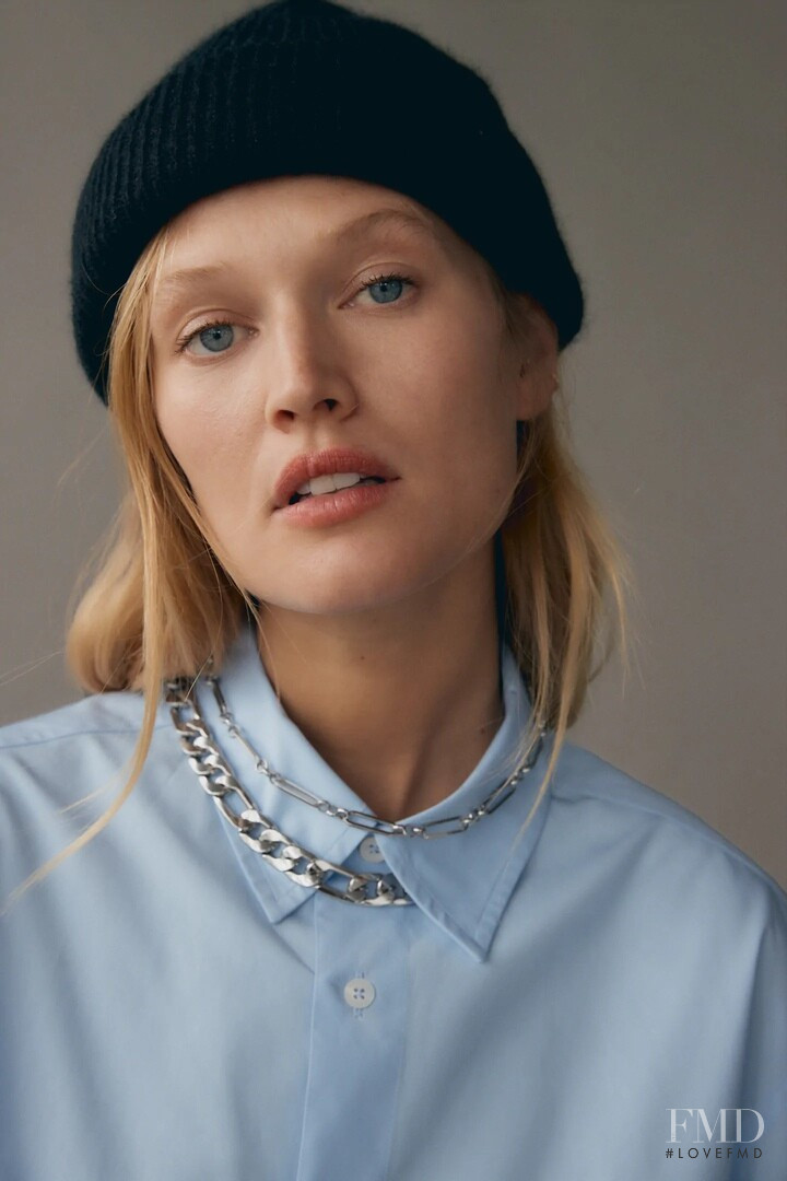 Toni Garrn featured in  the Zara catalogue for Autumn/Winter 2020
