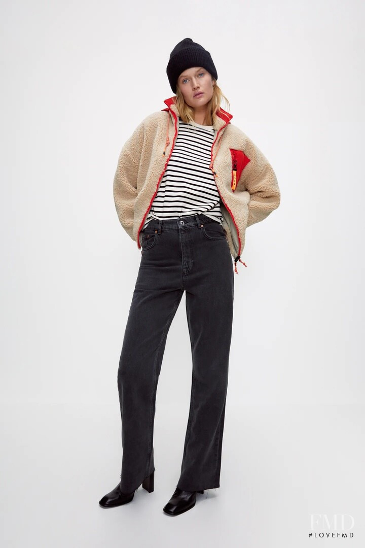 Toni Garrn featured in  the Zara catalogue for Autumn/Winter 2020