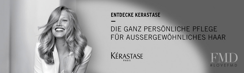 Toni Garrn featured in  the Kerastase advertisement for Autumn/Winter 2016