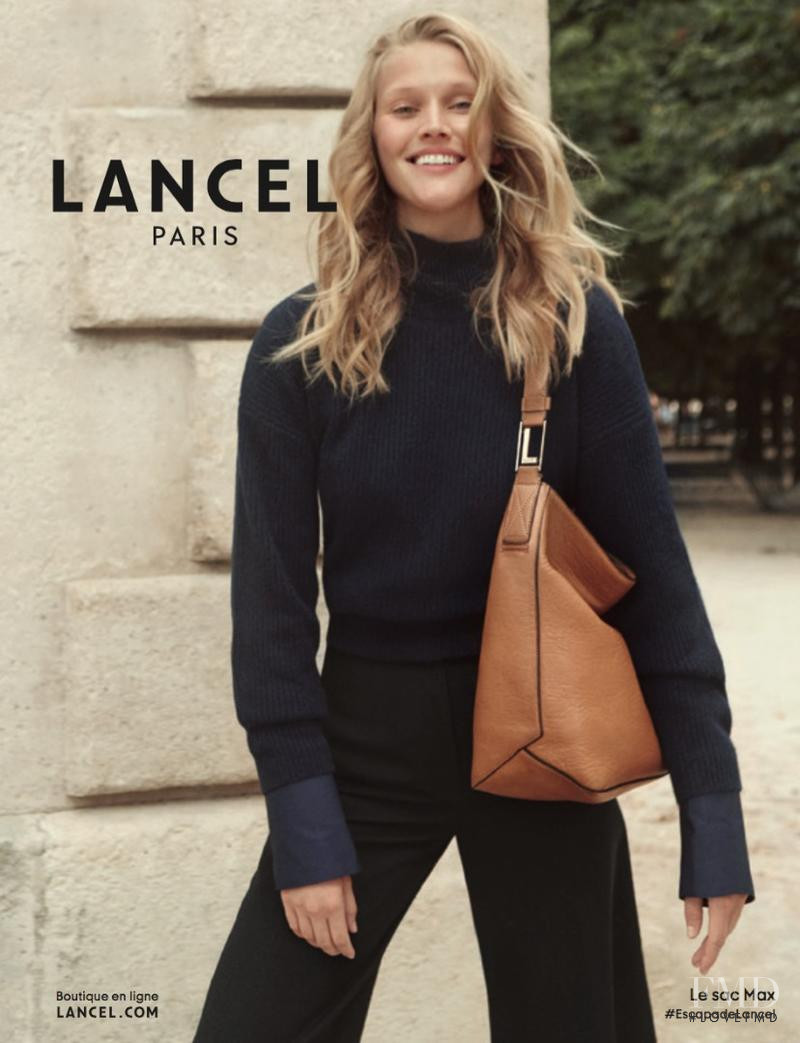 Toni Garrn featured in  the Lancel advertisement for Autumn/Winter 2016