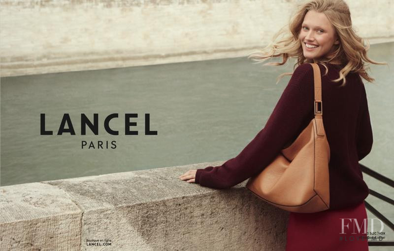 Toni Garrn featured in  the Lancel advertisement for Autumn/Winter 2016