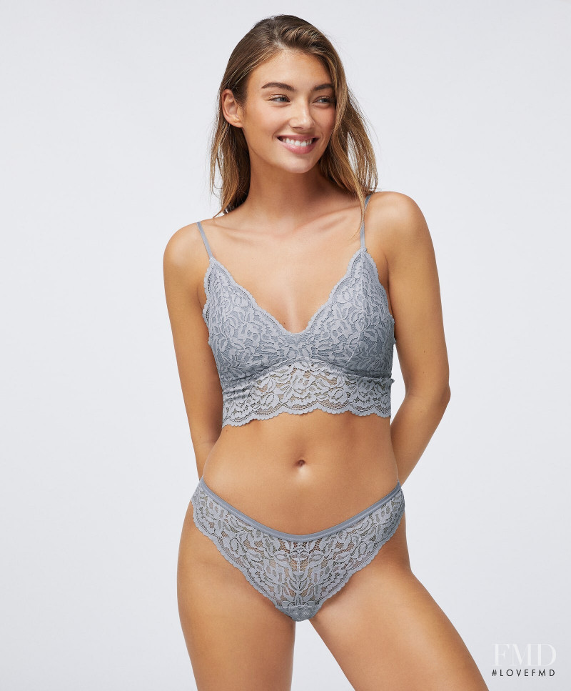 Lorena Rae featured in  the Oysho Lingerie catalogue for Autumn/Winter 2020