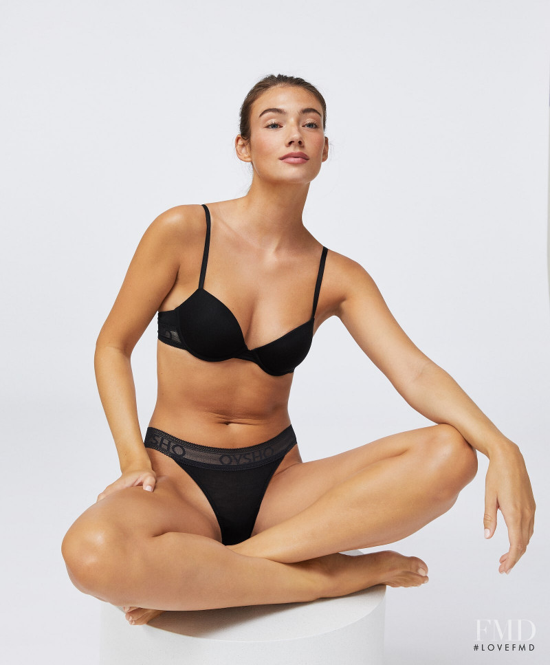 Lorena Rae featured in  the Oysho Lingerie catalogue for Autumn/Winter 2020