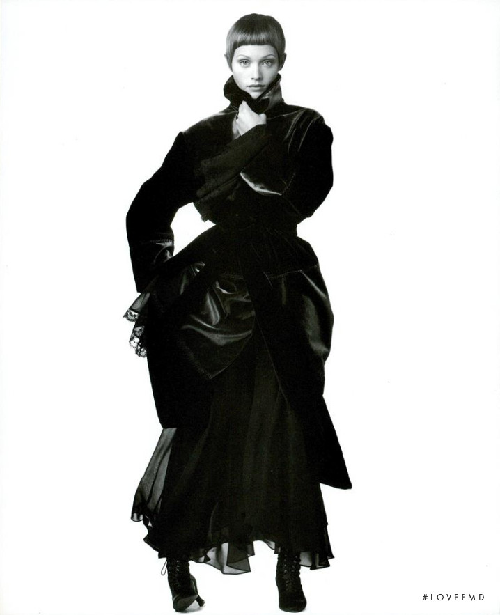 Amber Valletta featured in  the Alberta Ferretti advertisement for Autumn/Winter 1993