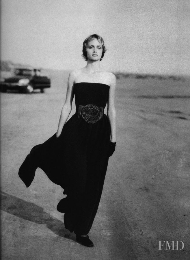 Amber Valletta featured in  the Giorgio Armani advertisement for Autumn/Winter 1993