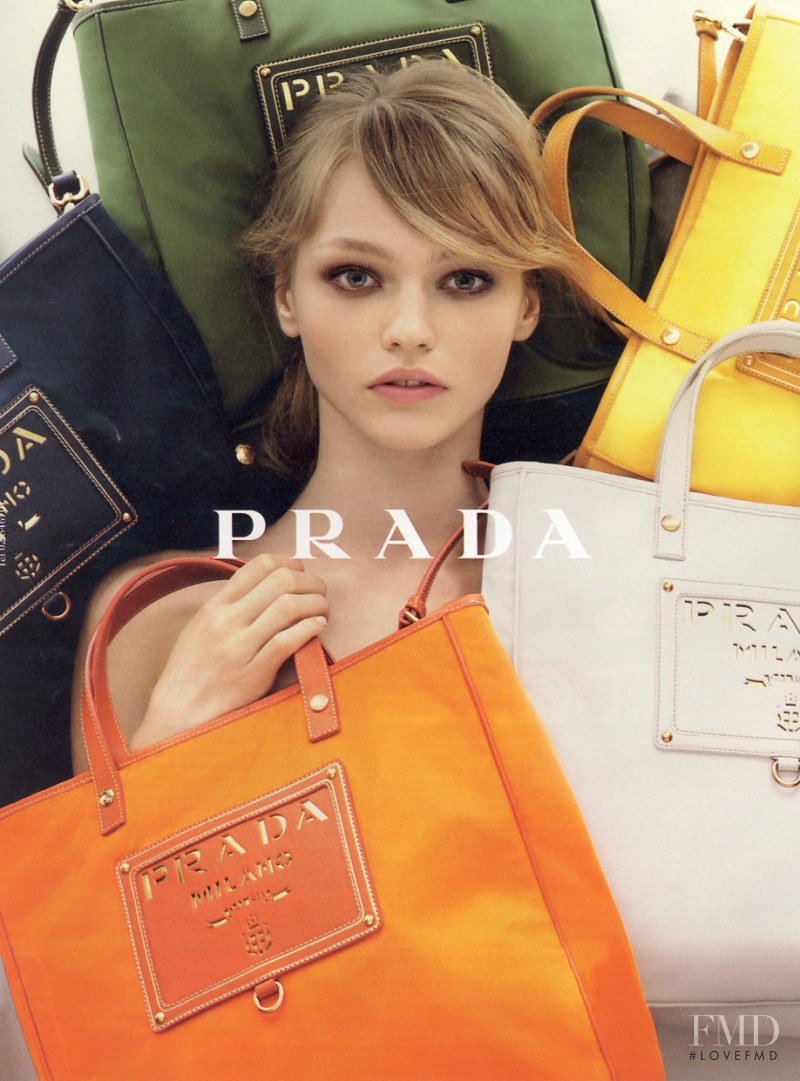 Sasha Pivovarova featured in  the Prada advertisement for Resort 2007