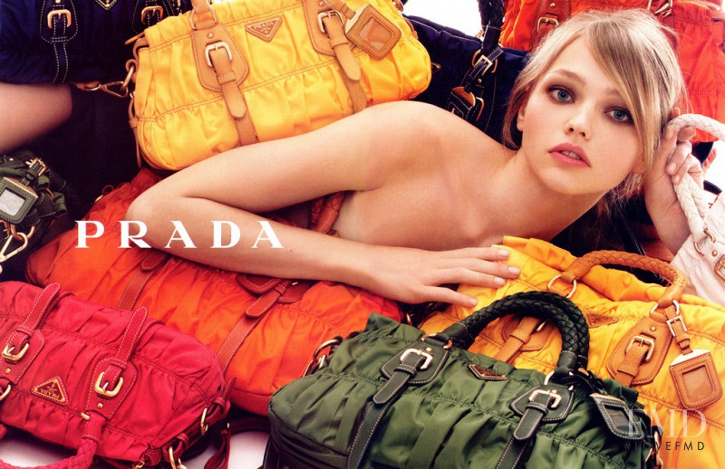 Sasha Pivovarova featured in  the Prada advertisement for Resort 2007