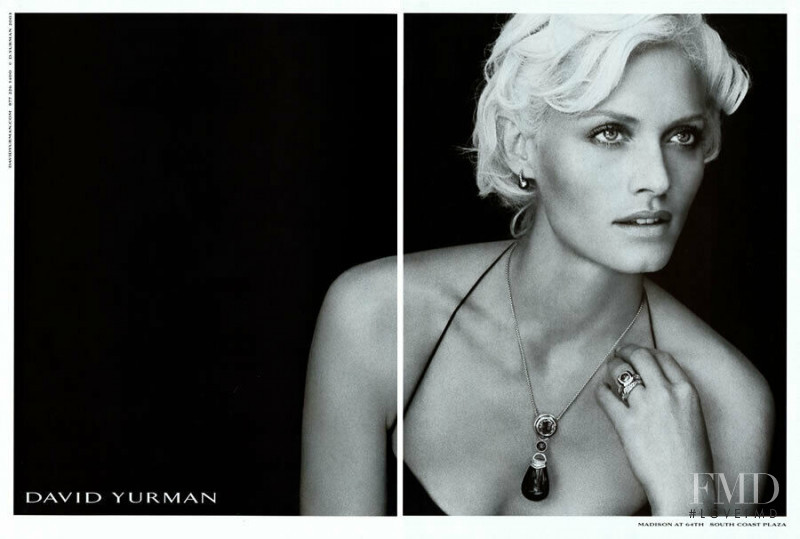 Amber Valletta featured in  the David Yurman advertisement for Autumn/Winter 2003