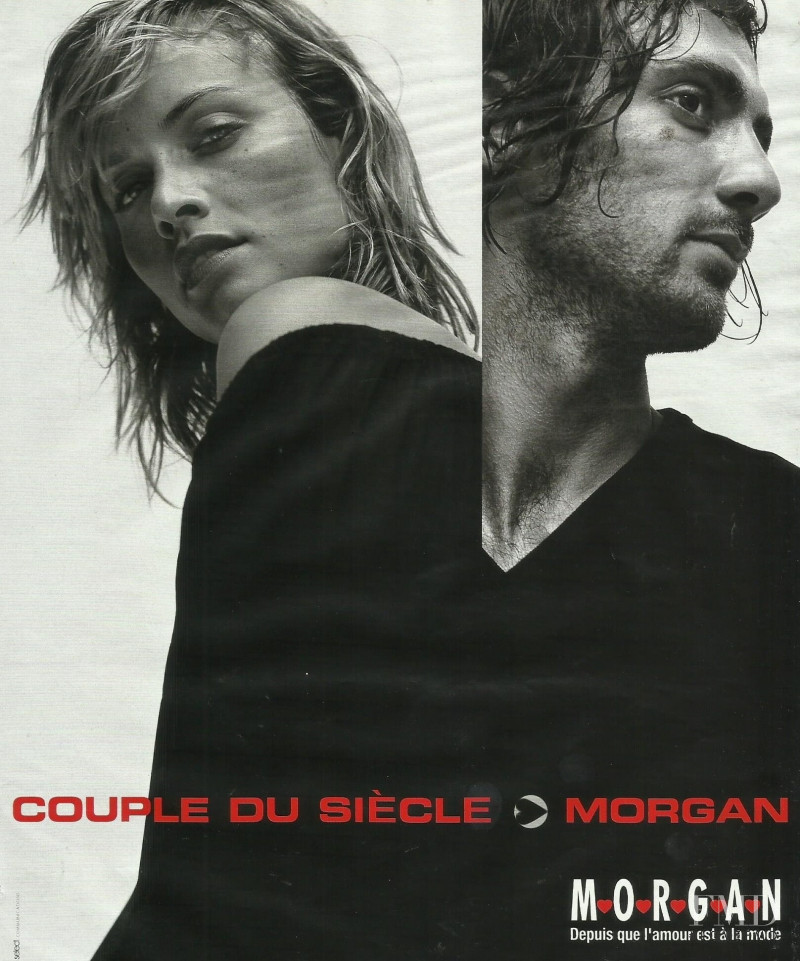 Amber Valletta featured in  the Morgan advertisement for Autumn/Winter 2000