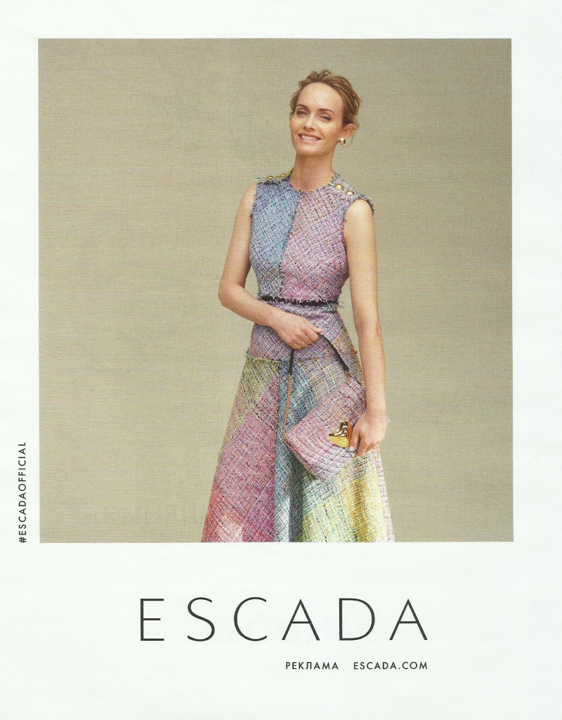 Amber Valletta featured in  the Escada advertisement for Autumn/Winter 2018