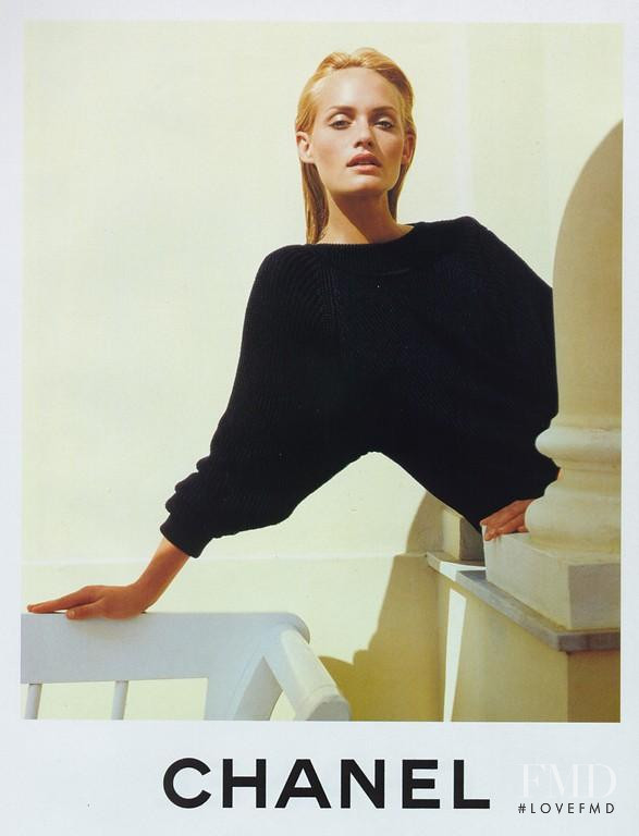 Amber Valletta featured in  the Chanel advertisement for Spring/Summer 1996