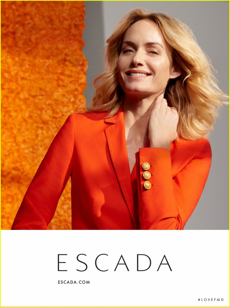 Amber Valletta featured in  the Escada advertisement for Spring/Summer 2018