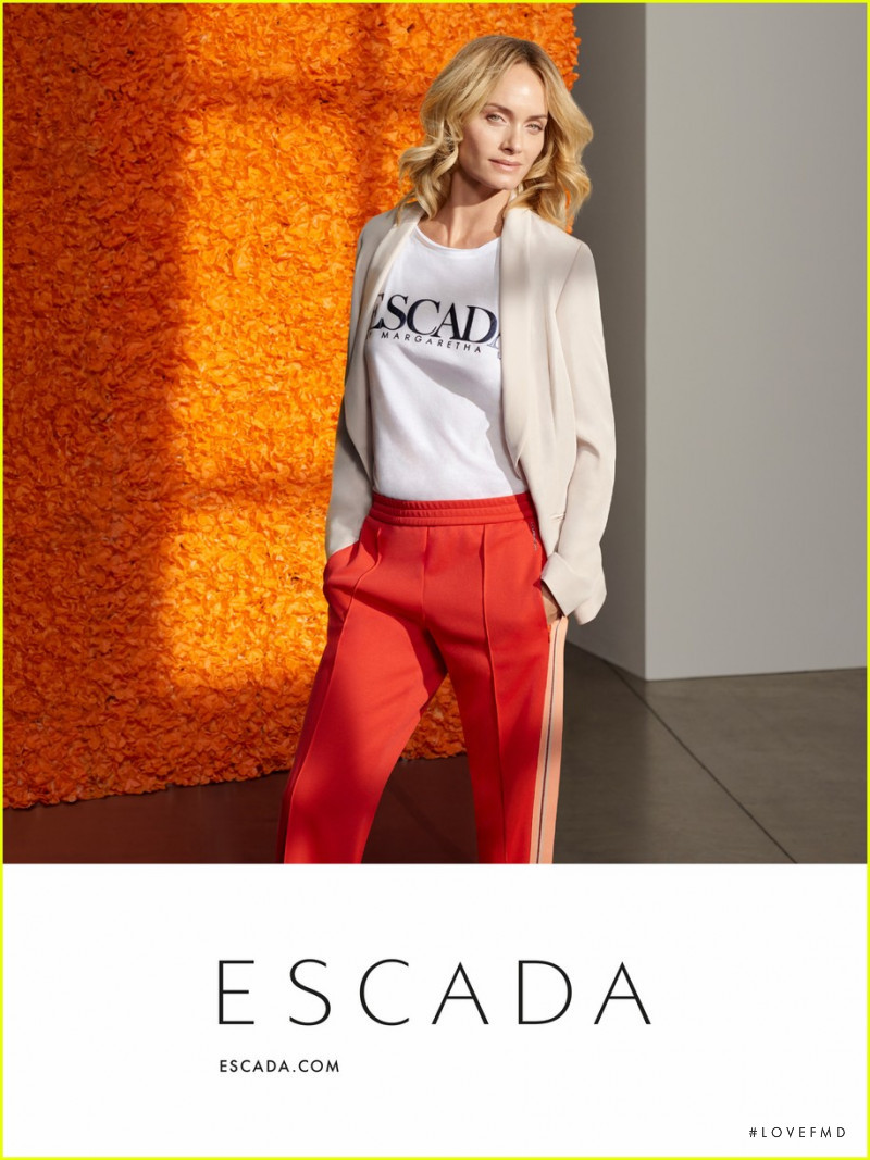 Amber Valletta featured in  the Escada advertisement for Spring/Summer 2018