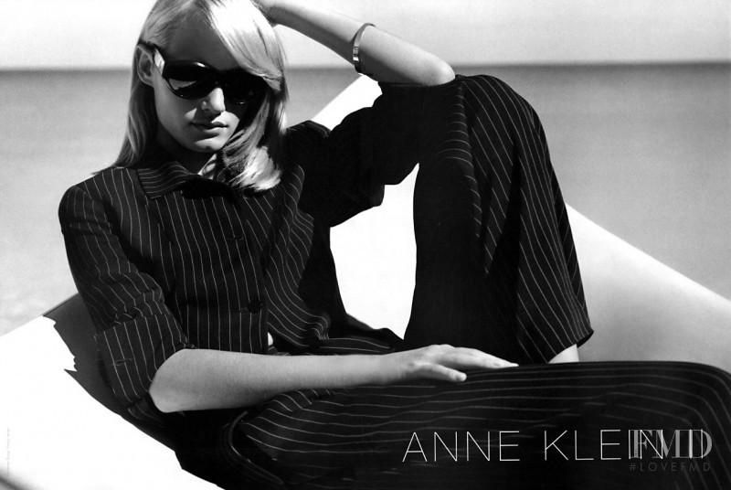 Amber Valletta featured in  the Anne Klein advertisement for Autumn/Winter 1996