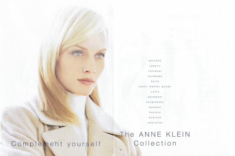 Amber Valletta featured in  the Anne Klein advertisement for Autumn/Winter 1996