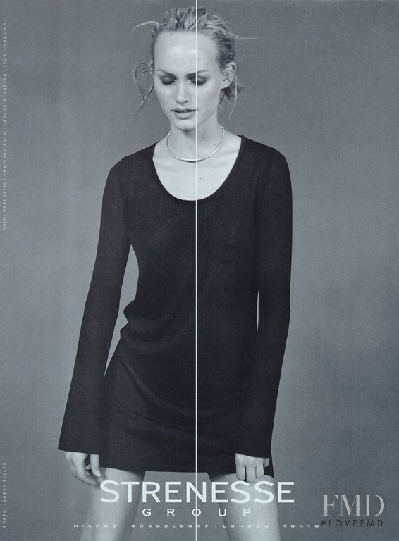 Amber Valletta featured in  the Strenesse Gabriele Strehle advertisement for Autumn/Winter 1996