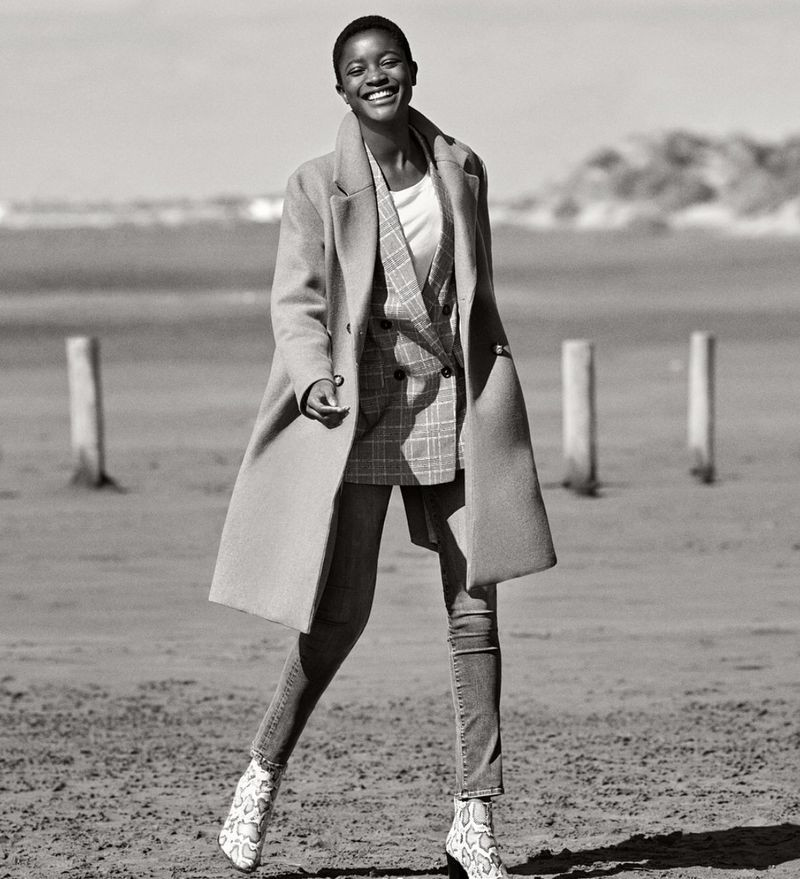 Oumie Jammeh featured in  the H&M advertisement for Fall 2018