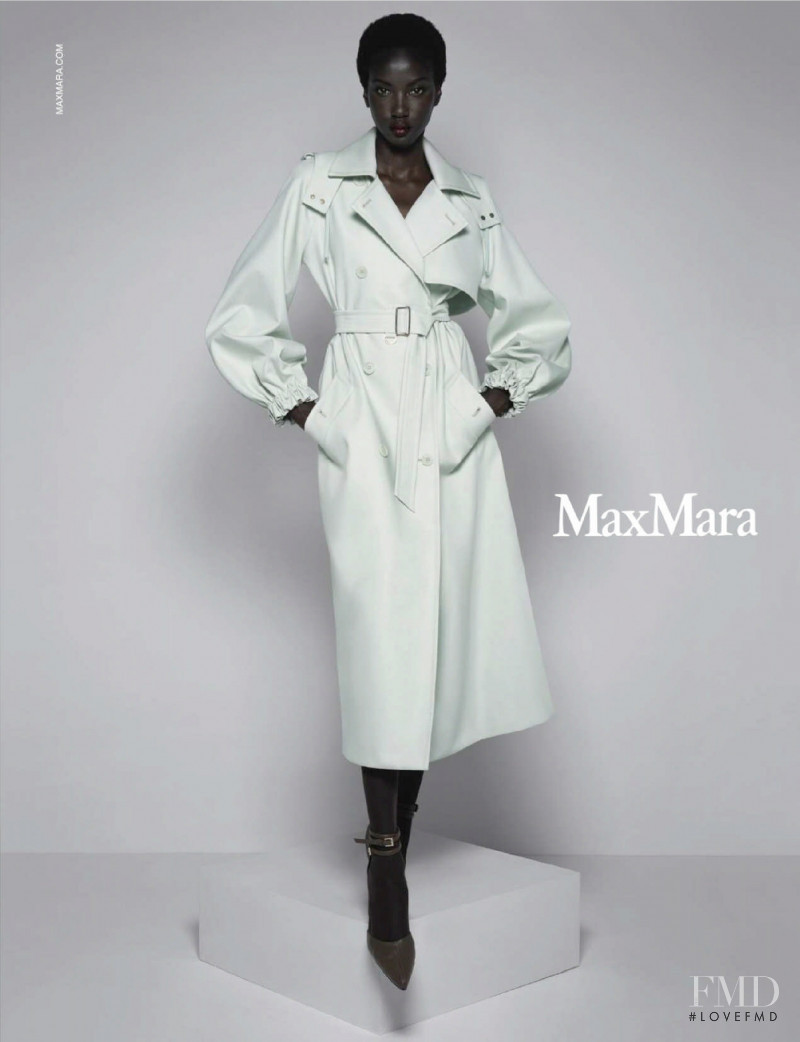 Anok Yai featured in  the Max Mara advertisement for Spring/Summer 2021