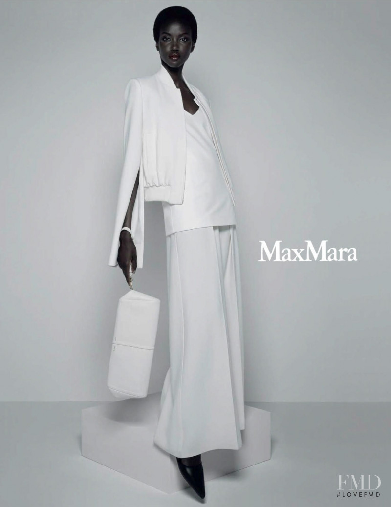 Anok Yai featured in  the Max Mara advertisement for Spring/Summer 2021