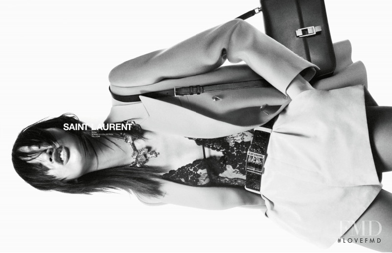 So Ra Choi featured in  the Saint Laurent advertisement for Spring 2021