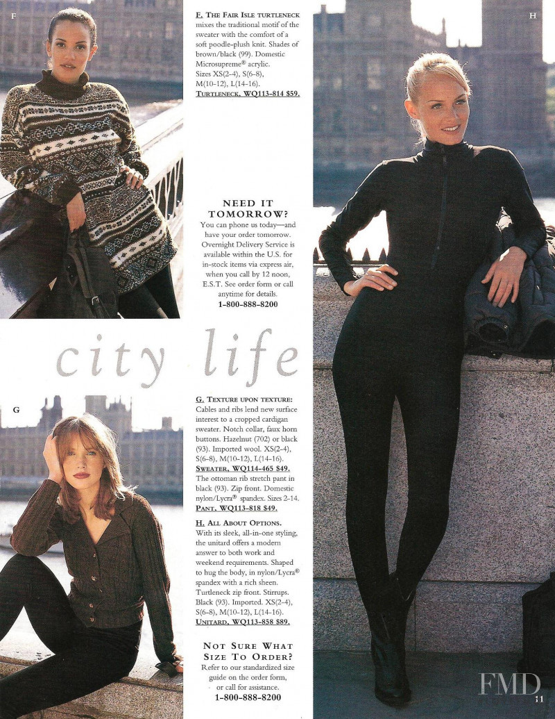 Amber Valletta featured in  the Victoria\'s Secret catalogue for Holiday 1995