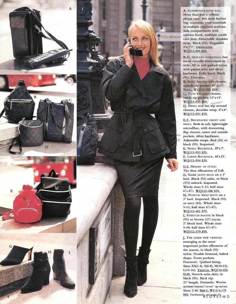 Amber Valletta featured in  the Victoria\'s Secret catalogue for Holiday 1995