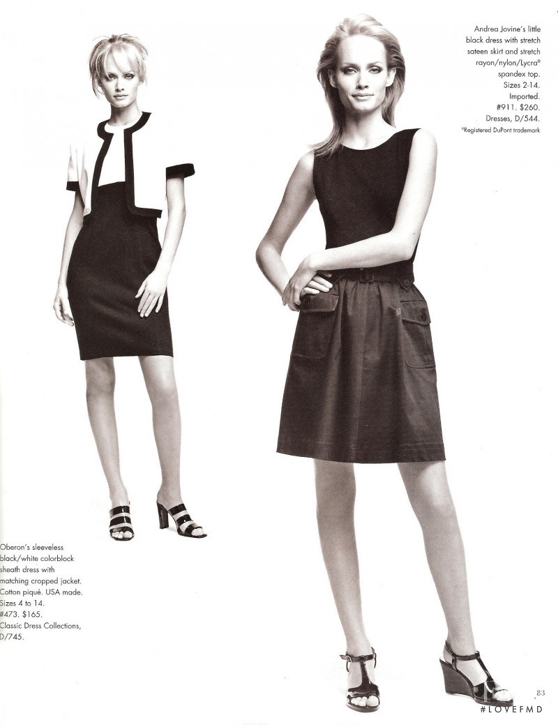 Amber Valletta featured in  the Saks Fifth Avenue catalogue for Spring 1996