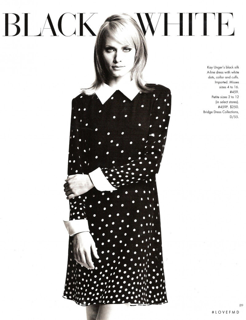 Amber Valletta featured in  the Saks Fifth Avenue catalogue for Spring 1996