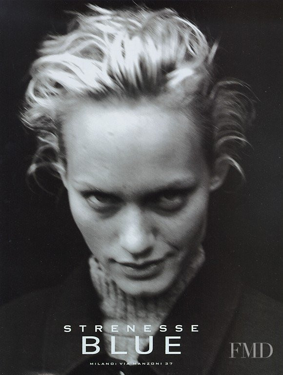 Amber Valletta featured in  the Strenesse Blue advertisement for Autumn/Winter 1996