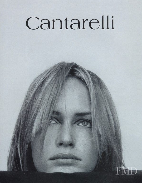 Amber Valletta featured in  the Cantarelli advertisement for Autumn/Winter 1996