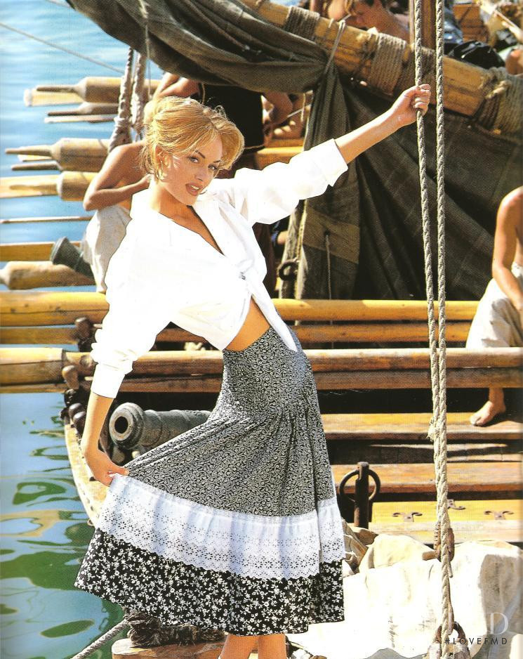 Amber Valletta featured in  the Daniel Hechter advertisement for Spring/Summer 1993