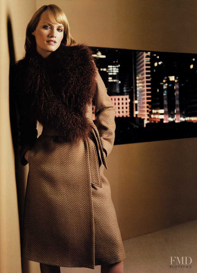 Amber Valletta featured in  the Zara catalogue for Autumn/Winter 2008