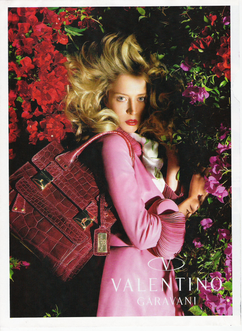 Anja Rubik featured in  the Valentino advertisement for Spring/Summer 2008