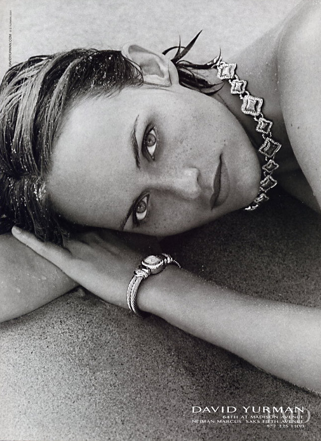 Amber Valletta featured in  the David Yurman advertisement for Spring/Summer 2001