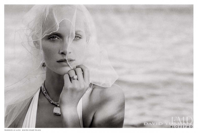 Amber Valletta featured in  the David Yurman advertisement for Spring/Summer 2003