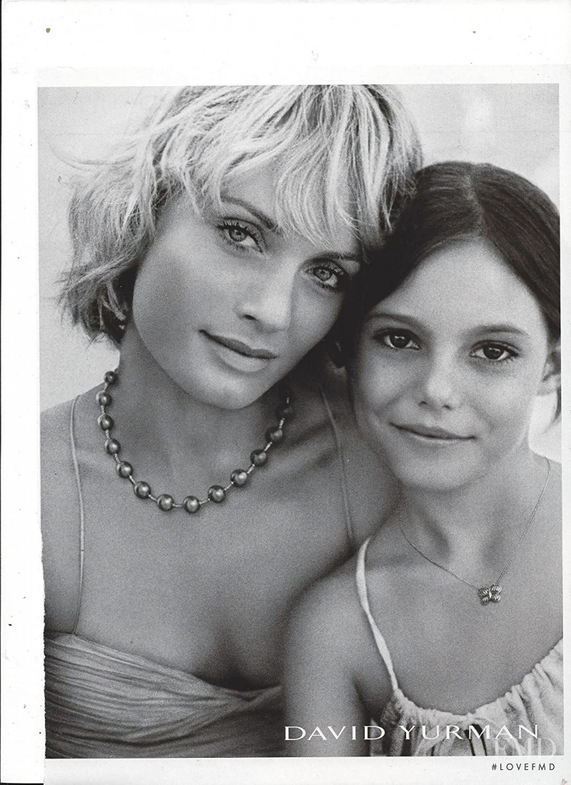 Amber Valletta featured in  the David Yurman advertisement for Spring/Summer 2004