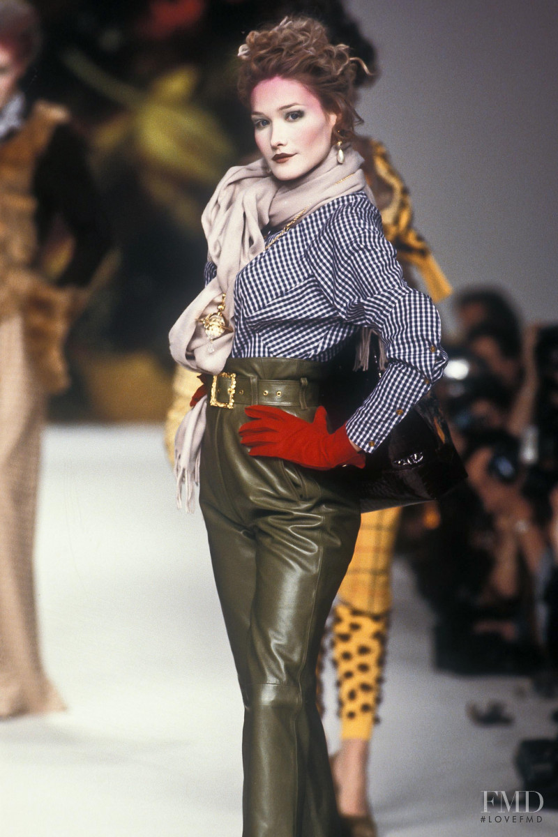 Carla Bruni featured in  the Vivienne Westwood Red Label fashion show for Autumn/Winter 1995