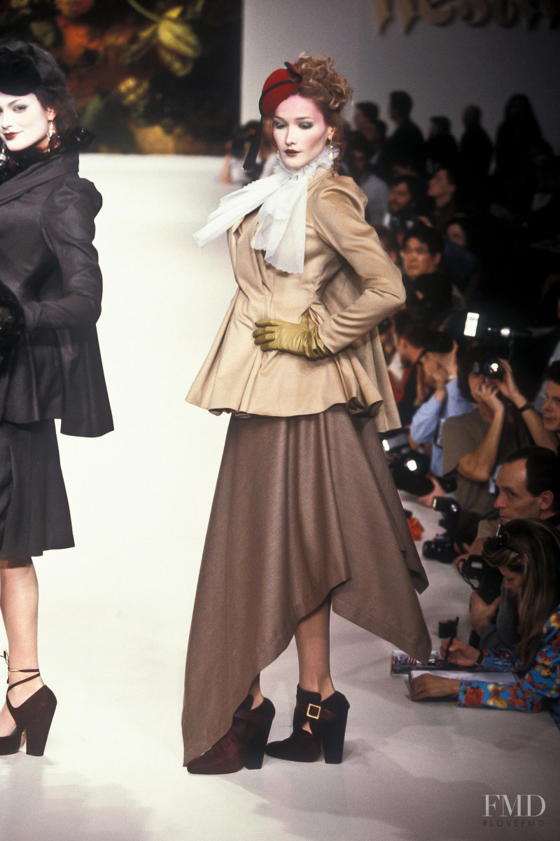 Carla Bruni featured in  the Vivienne Westwood Red Label fashion show for Autumn/Winter 1995