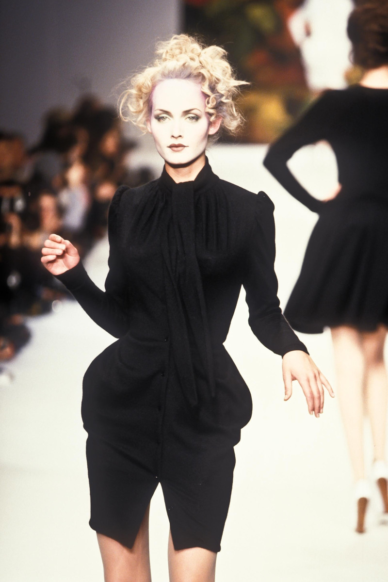 Amber Valletta featured in  the Vivienne Westwood Red Label fashion show for Autumn/Winter 1995