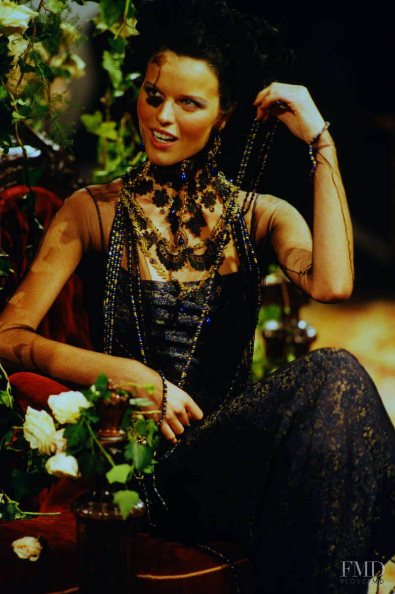 Eva Herzigova featured in  the Christian Dior fashion show for Spring/Summer 1998