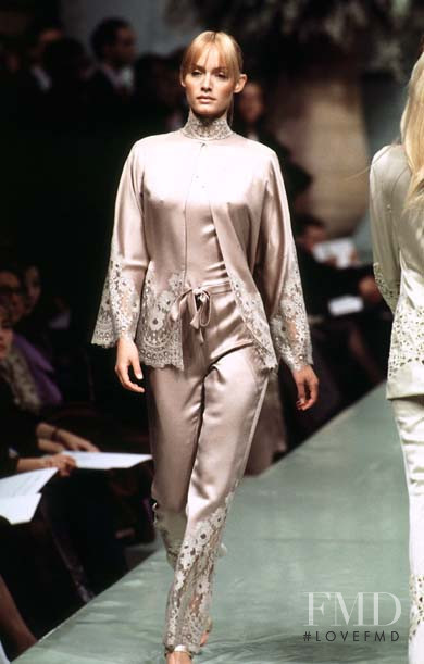Amber Valletta featured in  the Valentino Couture fashion show for Spring/Summer 1996