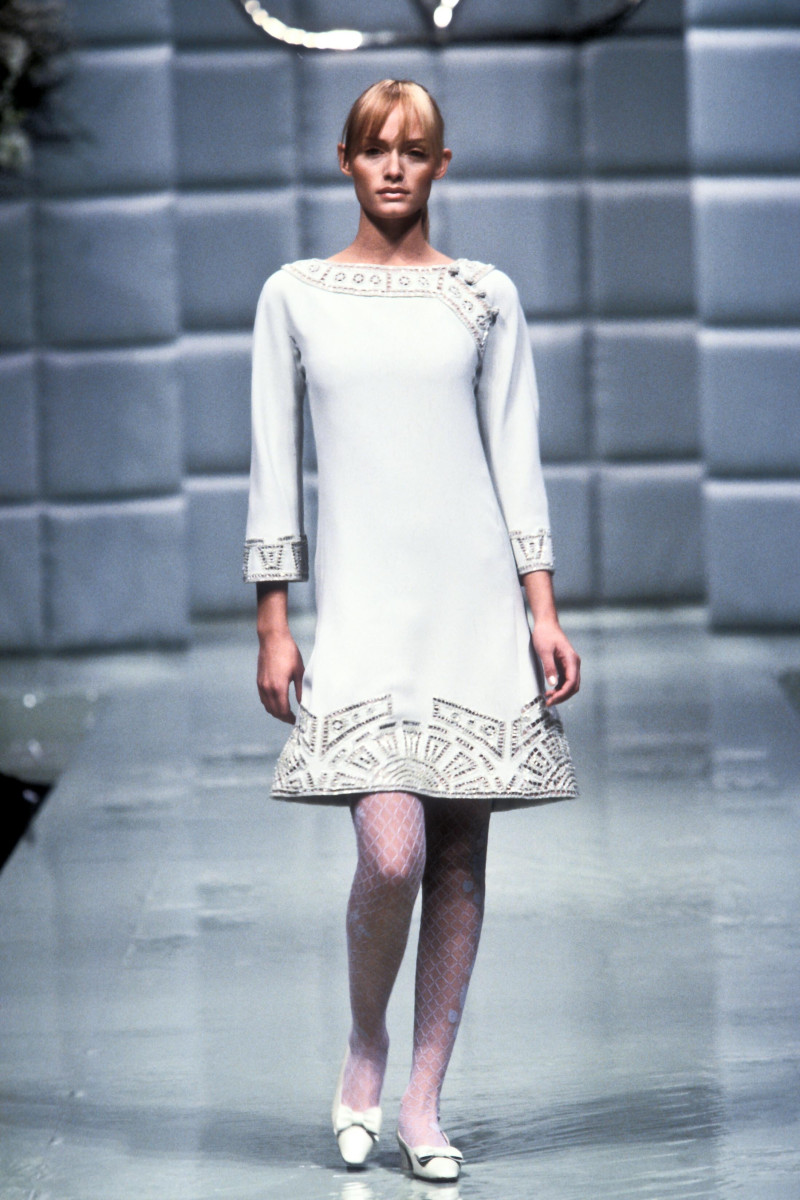 Amber Valletta featured in  the Valentino Couture fashion show for Spring/Summer 1996