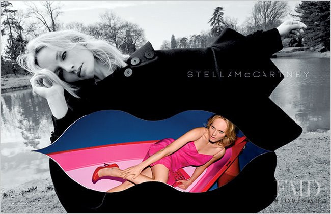 Amber Valletta featured in  the Stella McCartney advertisement for Autumn/Winter 2007